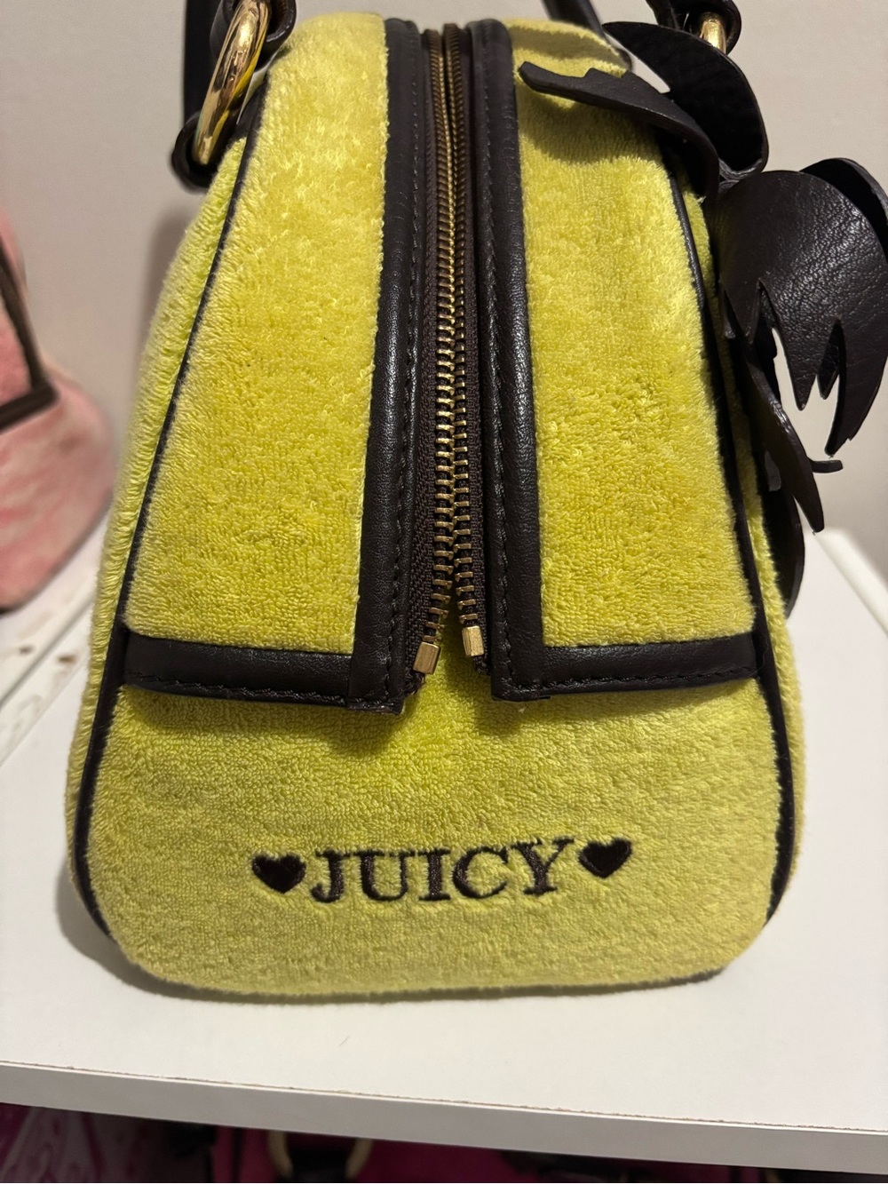 Isle DeJuicy palm tree bowler bag and pouch - Picture 5 of 6